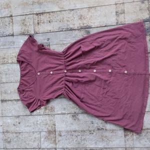 Women's burgundy dress